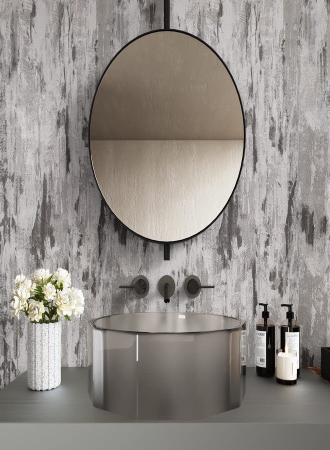 CRE8TIVE Stained Grey Concrete Wallpaper Peel and Stick Concrete Contact Paper for Walls Waterproof Self Adhesive Removable Cement Wallpaper Textured Industrial Vinyl Roll for Bedroom Kitchen 12"x354" - Image 3
