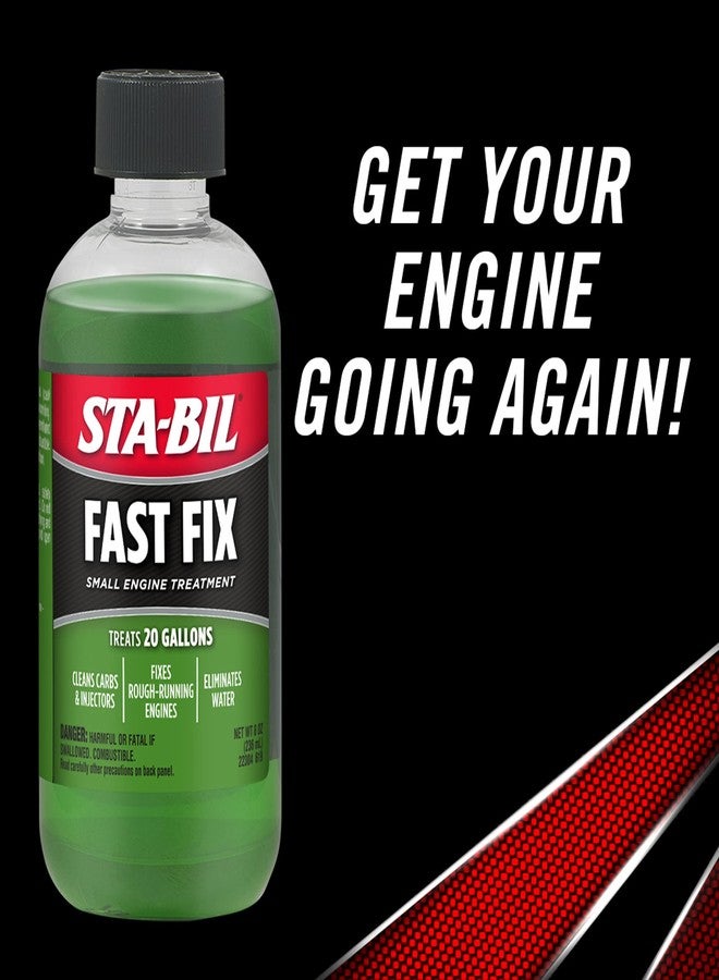 STA-BIL Fast Fix - Small Engine Treatment, Cleans Carburetors and Injectors, Fixes Rough Running Engines, Eliminates Water, Treats Up to 20 Gallons, 8oz (22304), Green - Image 5
