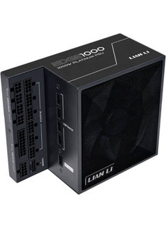 LIAN LI Edge L-Shape Fully Modular Power Supply, 1000W Power, 80 Plus Platinum Certification, 120mm FDB Fan, ATX 3.0 & 3.1 Compliant, PCIe 5.1 Support, Active PFC, EG1000.Black  - Image 1