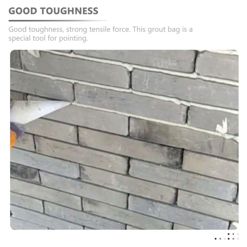 Abaodam 100pcs 16-inch Masonry Grout Bags for Tile Installation, Heavy-Duty Mortar Pointing Bags, Cement Grouting Applicator for Exterior Wall Tile Sealing - Image 3