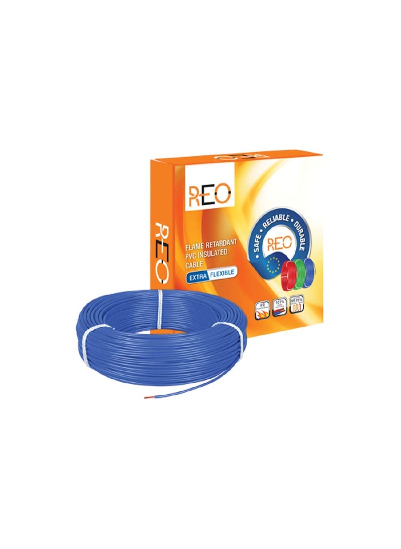 REO REO Single Core FR PVC Insulated Copper Conductor Unsheathed Flexible 90 meter Cable 25 sq mm Blue 
