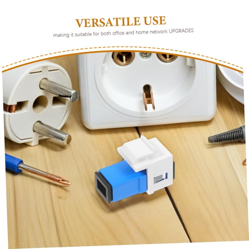 Uonlytech 2pcs Fiber Optic Connector Module Adapter Fiber Optic Transceiver Coupler for Network System - Image 3