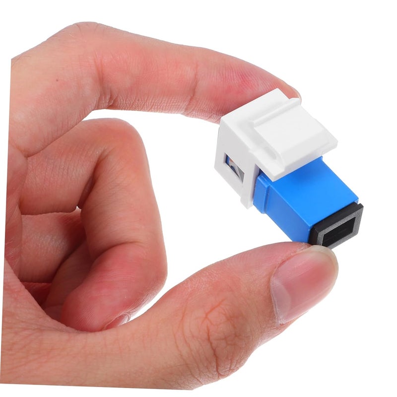 Uonlytech 2pcs Fiber Optic Connector Module Adapter Fiber Optic Transceiver Coupler for Network System - Image 4