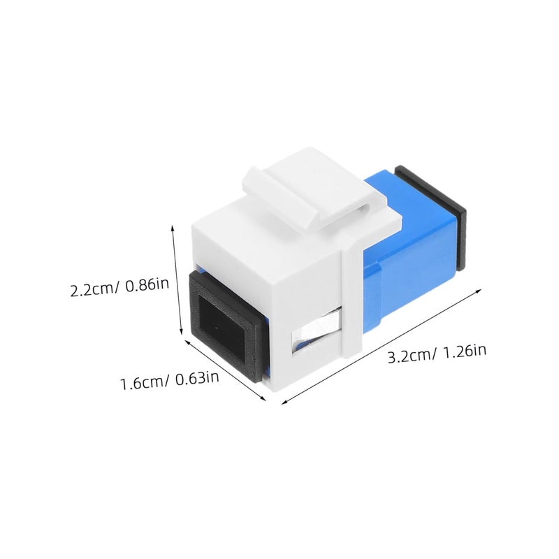Uonlytech 2pcs Fiber Optic Connector Module Adapter Fiber Optic Transceiver Coupler for Network System - Image 2