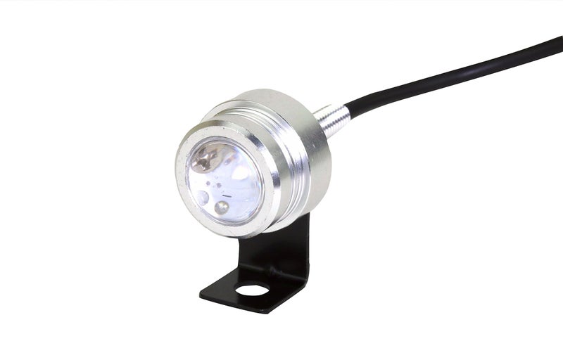 Tiny LED Spotlight 1 Watt High Power LED 1 Diameter 100 Lumen Waterproof Cool White 10 to 30VDC