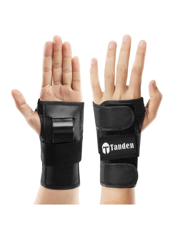 Tanden Skating Wrist Guards for Roller Skating Kids Wrist Guards Skateboarding Black S - Image 1