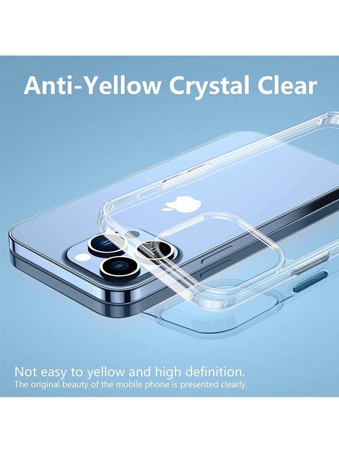 Rock Pow iPhone 14 Pro  Case 6.1 inch, Anti-Yellowing ,  Drop Protection with Bumper Shockproof Protective Cover Slim Thin Phone Case iPhone 14 Pro Crystal Clear  - Image 5