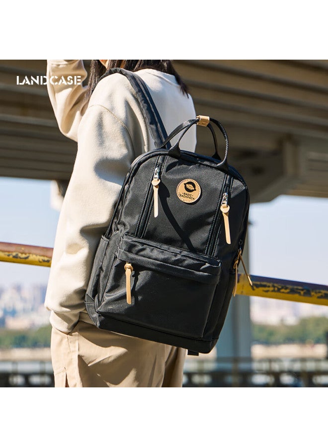 Landcase Backpack For Women, Middle School, High School And College Students, Large Capacity, Stylish And Lightweight Backpack For Men, 4150 Black
