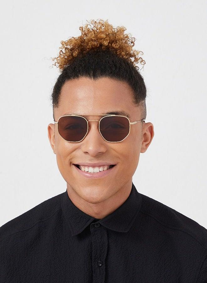 30 سندايز نظارات شمسية فيربير للرجال، طيار، حماية من الأشعة فوق البنفسجية ، ذهبي بني - Image 4