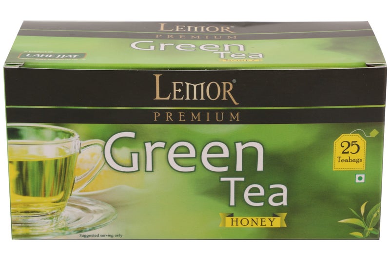 LEMOR Premium Green Tea bags by LEMOR (Honey, Tulsi, Lemon, 25 Tea bags box, Set of 3) | Green tea for weight loss | Green Tea for glowing skin - Image 4