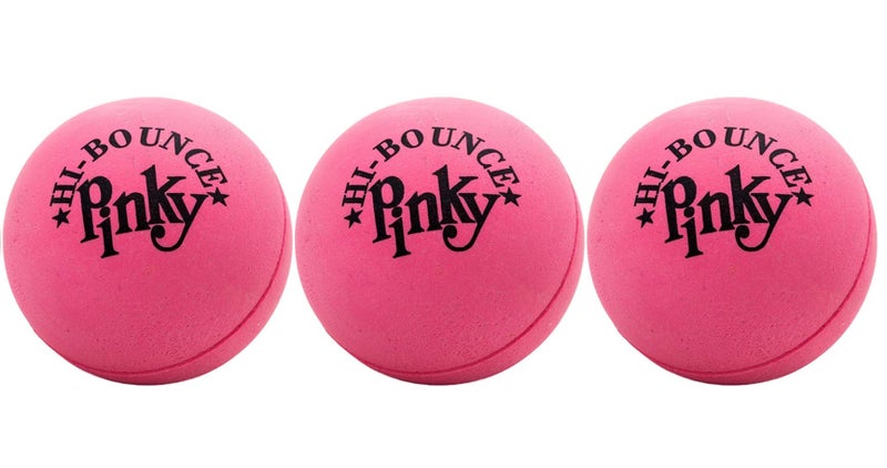Ja-Ru JA-RU Hi-Bounce Pinky Ball (3 Bouncy Balls) Bouncing Balls for Kids. Stress Ball  Massage Therapy. Sports Indoor & Outdoor Playground Toy  Bulk Party Favor  Stocking Stuffers 976-3p - Image 1