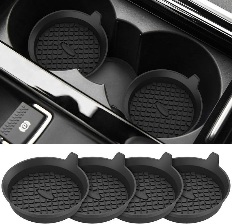 HSR Car Accessories Car Cup Holders, Silicone Universal Vehicle Non-Slip Cup Holders (4) - Image 1