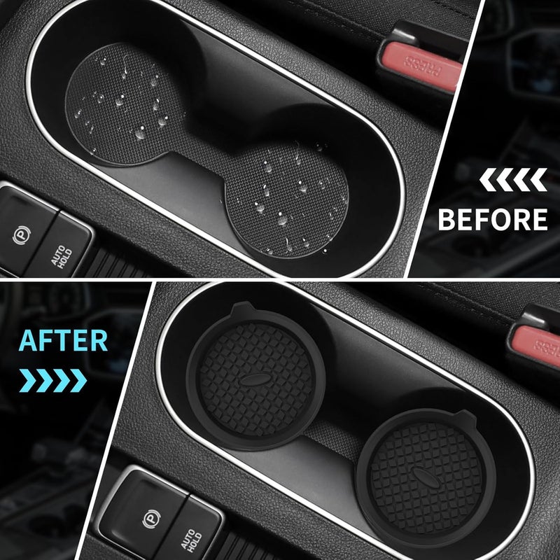 HSR Car Accessories Car Cup Holders, Silicone Universal Vehicle Non-Slip Cup Holders (4) - Image 5