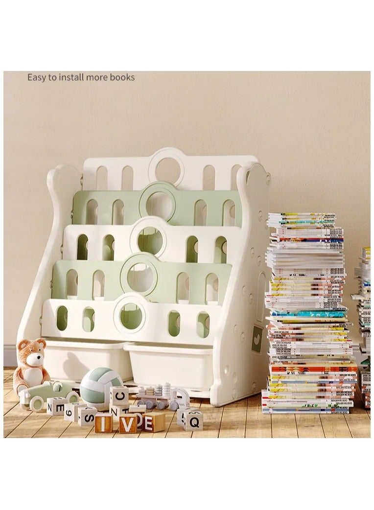 فول جوي رف كتب علي شكل الدب القطبي مكون من سبع طبقات مع صندوق,71*51.8*99.9 سم - Image 2