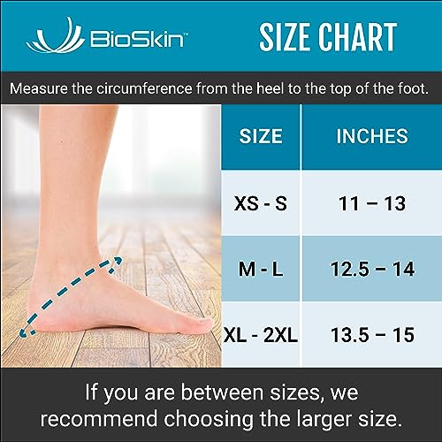 BioSkin Ankle Compression Brace - Sprained Ankle, Post Injury Support Brace for Women and Men, Swollen Feet Relief, HSA or FSA Eligible - Image 3