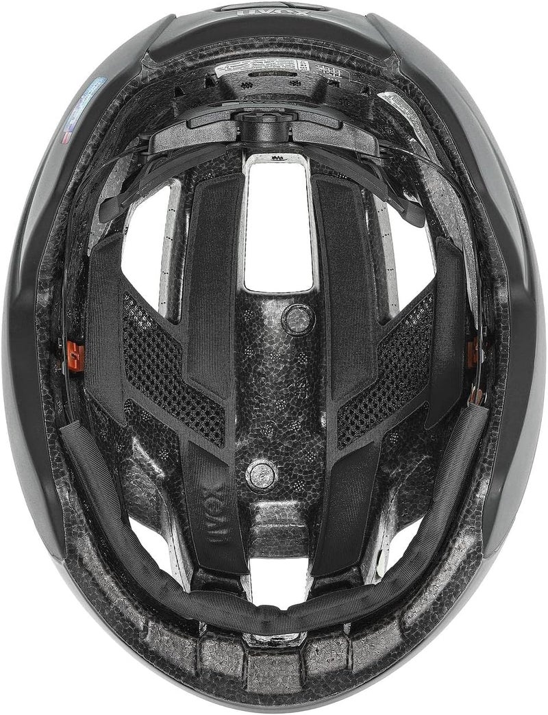 UVEX خوذة دراجة Uvex Rise CC - حماية شاملة - تصميم خفيف الوزن مع تهوية - ملائمة قابلة للتعديل - الحجم S/M 52-56 سم، أسود بالكامل - Image 5