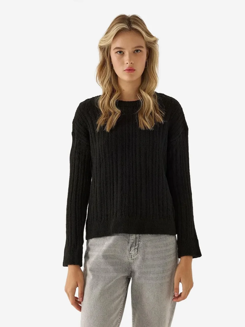 HICCUP Relaxed Fit Crew Neck Sweater