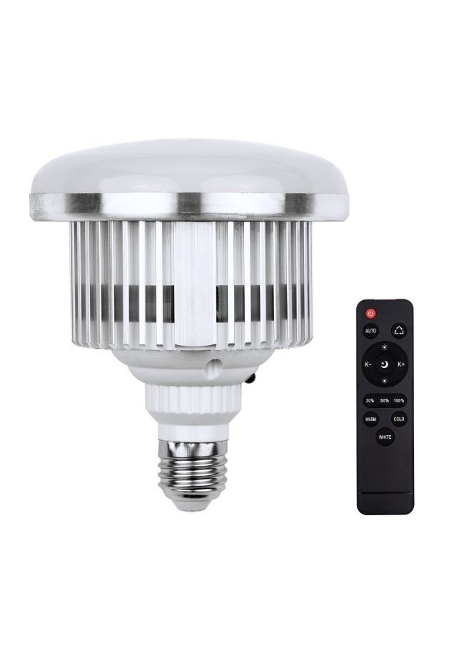 Kiboule 85W LED Light Bulb 3000K-6500K Photography Lamp Bulb Energy-saving Adjustable Brightness E27 Mount with Remote Control for Photography Studio Home Warehouse Office Hotel  - Image 1