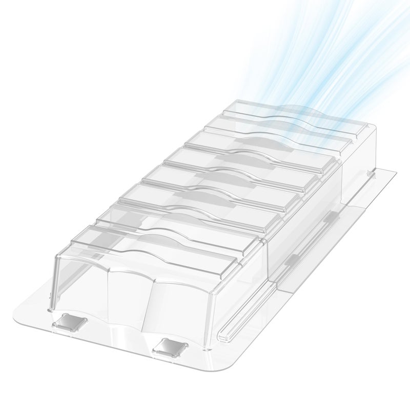 Sideways Vent Extender for Under Furniture Air Floor Vent Deflector Fits Vents 3 6 Wide 1PCS