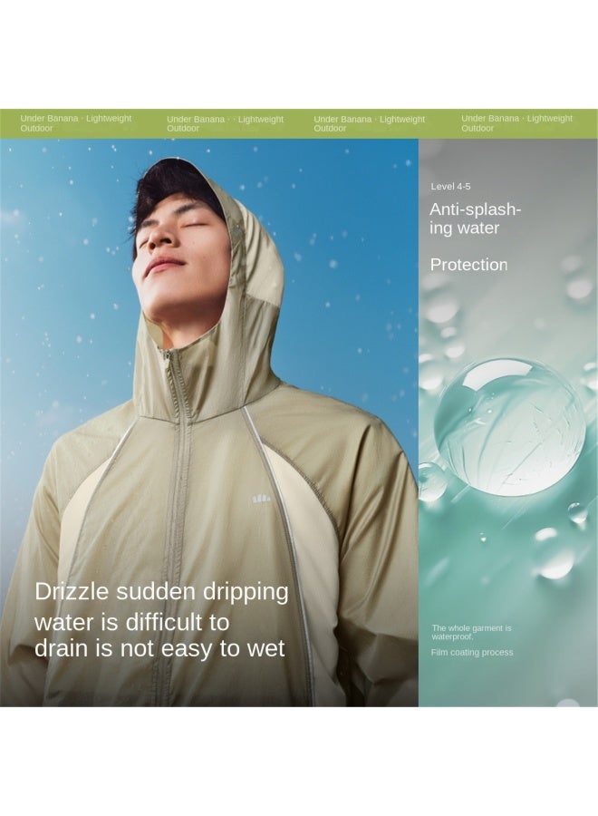 Windproof And Water-resistant】spring And Summer New Lightweight Sun Protection Jacket For Men, Loose-fitting Casual Outdoor Windbreaker - Image 3