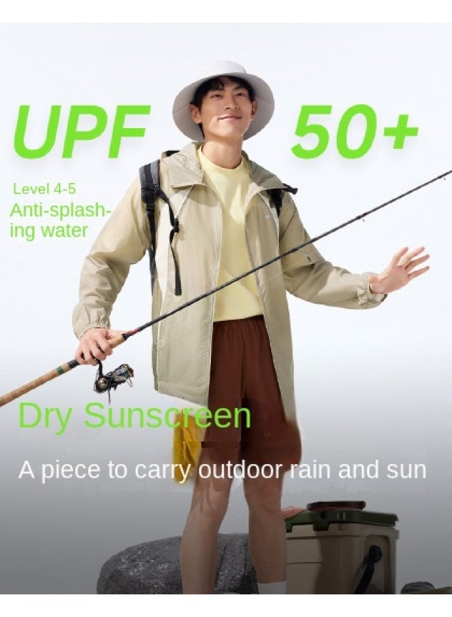 Windproof And Water-resistant】spring And Summer New Lightweight Sun Protection Jacket For Men, Loose-fitting Casual Outdoor Windbreaker - Image 1