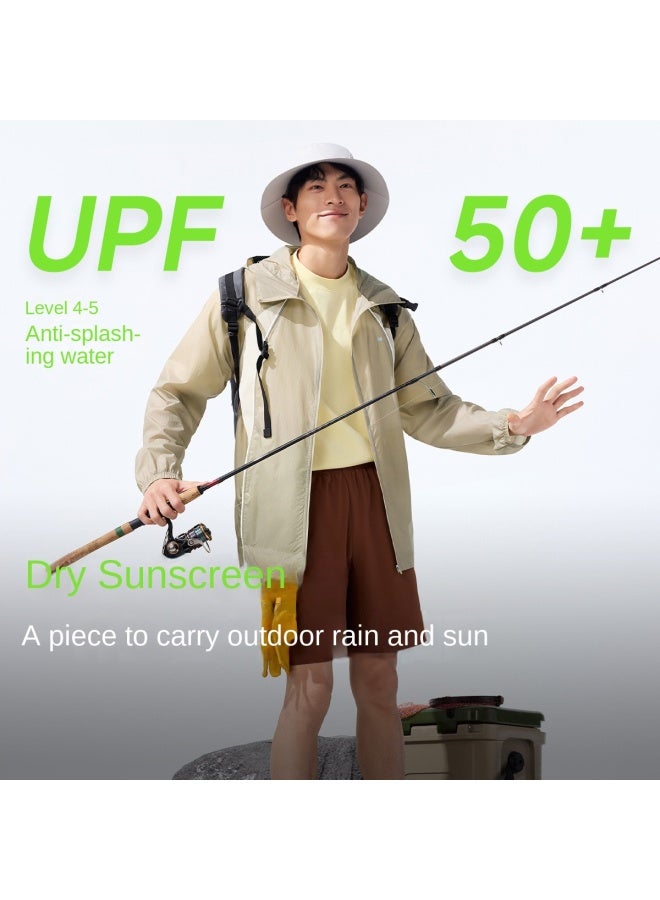 Windproof And Water-resistant】spring And Summer New Lightweight Sun Protection Jacket For Men, Loose-fitting Casual Outdoor Windbreaker - Image 2