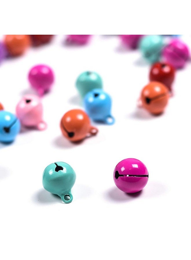 أي كامو 50 قطعة من أجراس الجلجلة، أجراس عيد الميلاد، أجراس صغيرة من iKammo مقاس 14 مم، أجراس DIY لصنع أساور وخلاخيل وقلادات وحياكة/صنع المجوهرات (ملونة، 50 قطعة) - Image 3