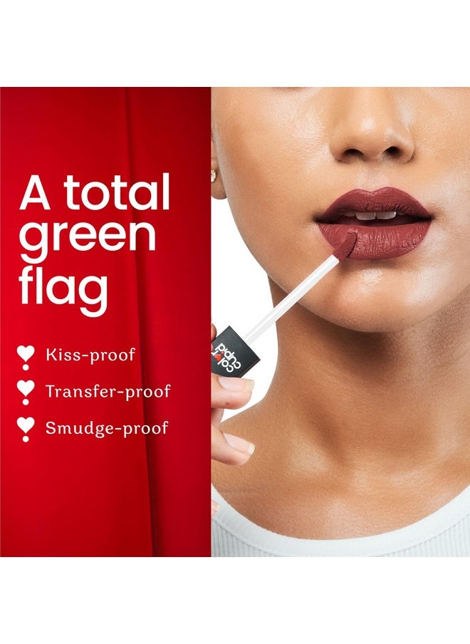 Color Cupid Color Cupid Matte Intense Color 18-Hour Stay Liquid Lipstick | Infused with Hyaluronic Acid & Ceramide | Transfer Proof & Kiss Proof| Forever Love - Lovestruck Orange | 4 ml  - Image 2