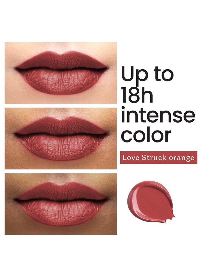 Color Cupid Color Cupid Matte Intense Color 18-Hour Stay Liquid Lipstick | Infused with Hyaluronic Acid & Ceramide | Transfer Proof & Kiss Proof| Forever Love - Lovestruck Orange | 4 ml  - Image 3