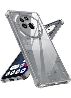 Case Up Nothing Phone 3a Pro 2025 Clear Case, Shock-Absorption TPU Cell Phone Cover with Reinforced Corners, Soft Flexible & Crystal Clear Protective Bumper Case  - Image 1