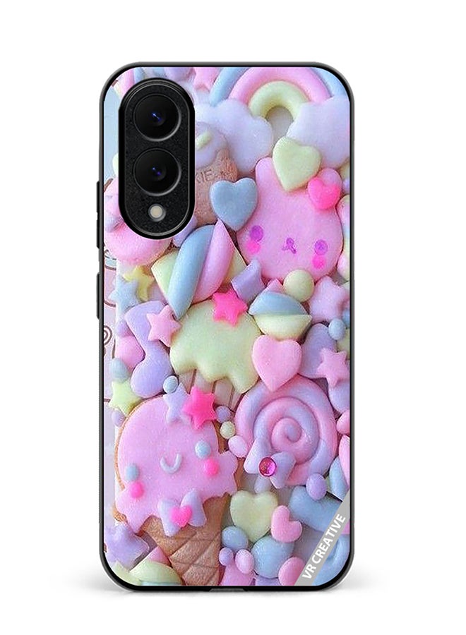Protective Case Cover For Samsung Galaxy S25 Edge Kawai Decoden Design Multicolour