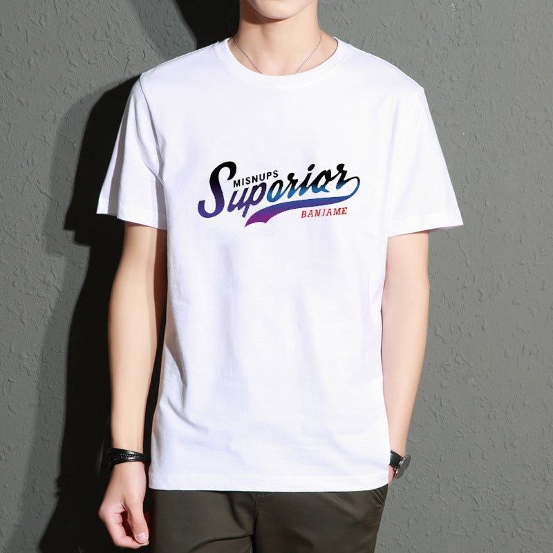 Men's T-shirt 2024 summer new Korean slim men's wholesale foreign trade supply fashion printed top - Image 3