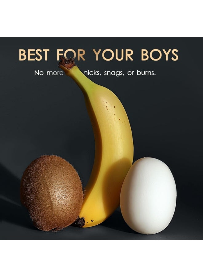 إنشن ماكينة تشذيب شعر الجسم للرجال، ماكينة تشذيب/حلاقة لمنطقة العانة، مقاومة للماء IPX7 للاستخدام الجاف/الرطب مع إضاءة LED، رؤوس شفرات سيراميك قابلة للاستبدال، قاعدة شحن USB، ماكينة حلاقة كروية للرجال - Image 5