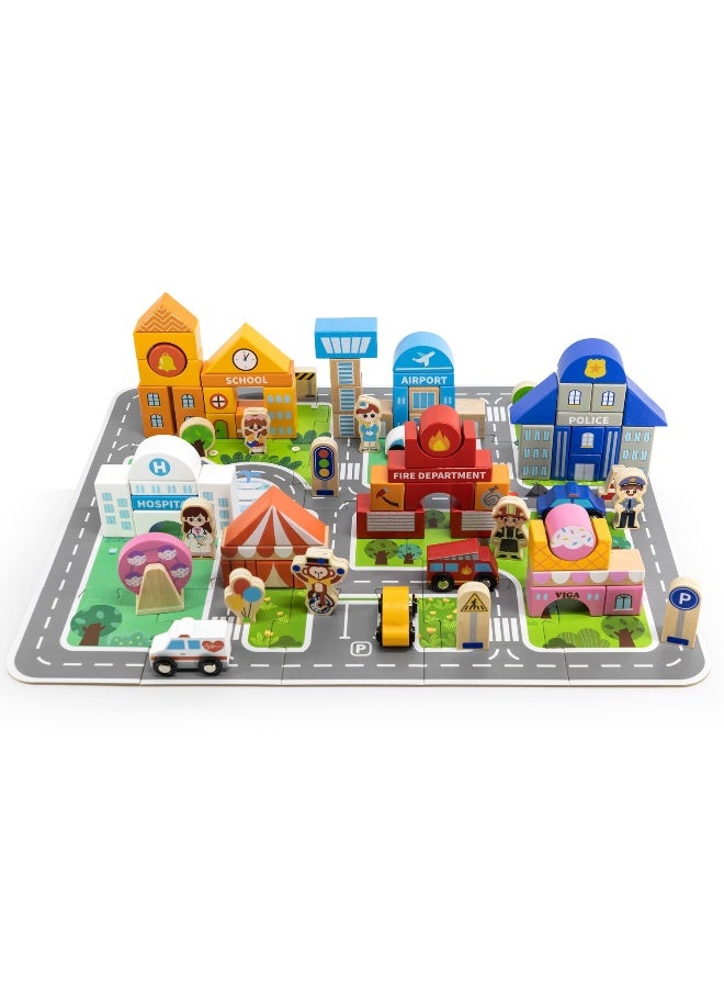 Viga Wooden modern City Blocks Construction - Image 1