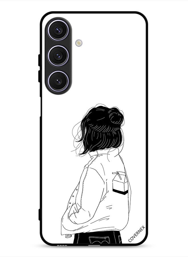 Covernex Samsung Galaxy A26 Protective Case Cover Girl Think Very Deep - Image 1