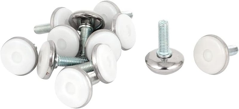 قدم الأثاث المنزلق لضبط القدم 8x25x35 مم مع مسامير 12 قطعة - Image 2