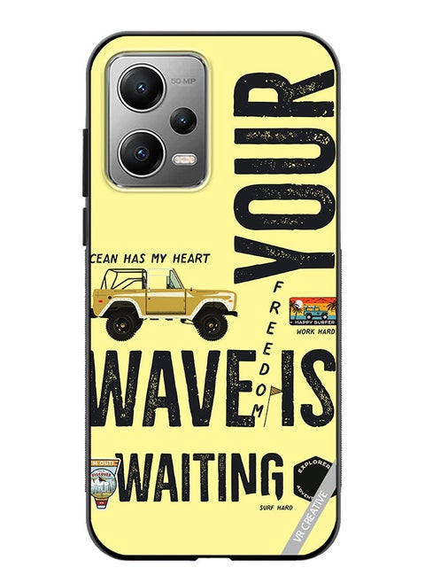 Protective Case Cover For Xiaomi Redmi Note 12 Pro Your Wave Is Waiting Design Multicolour