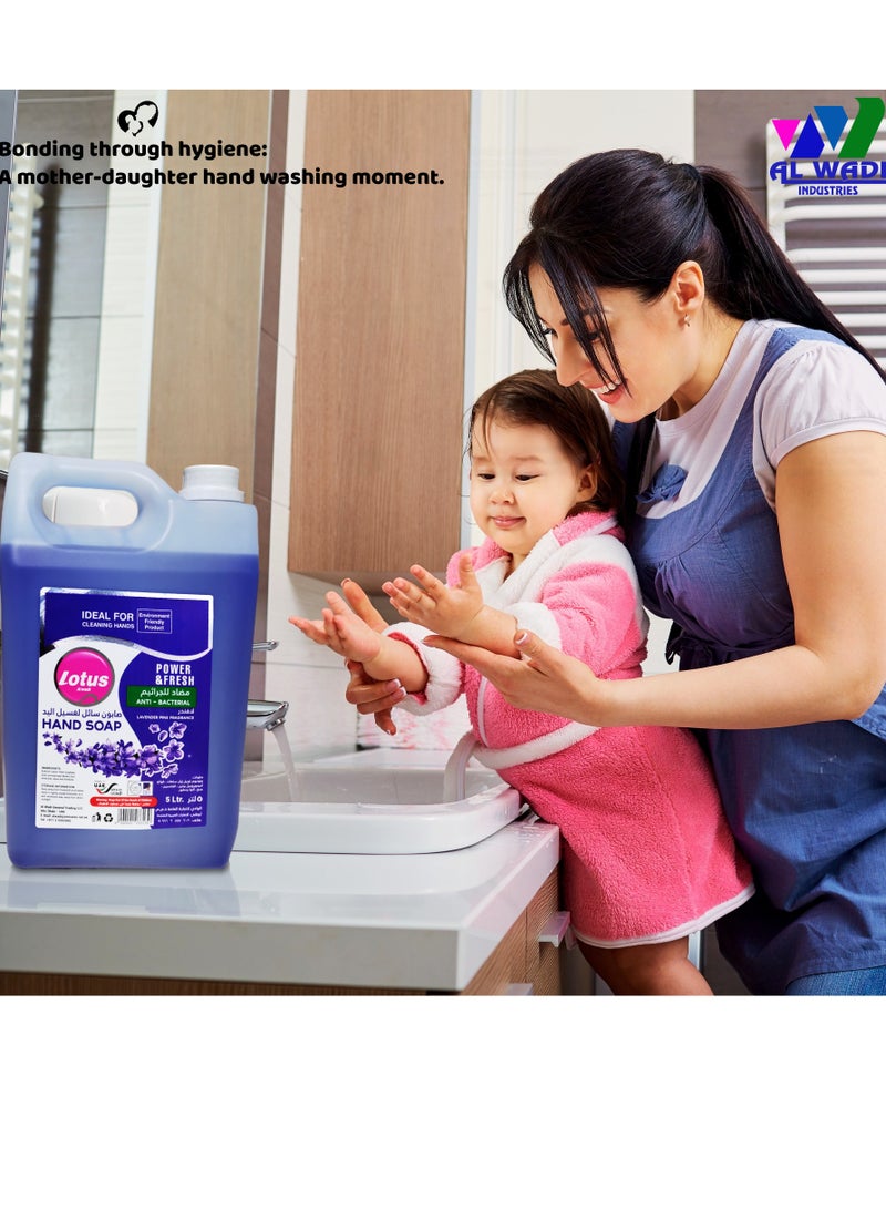 Lotus Alwadi Lotus Alwadi hand wash lavender & pine fragrance, 3x5L - 3 Gallons/Carton  - Image 2