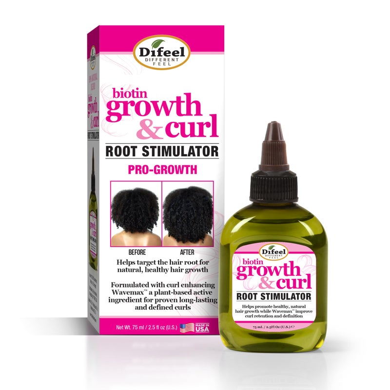 Difeel Biotin ProGrowth Root Stimulator 25 oz Deep Treatment for Hair Growth and Damaged Curly Hair Unisex Adult - Image 2
