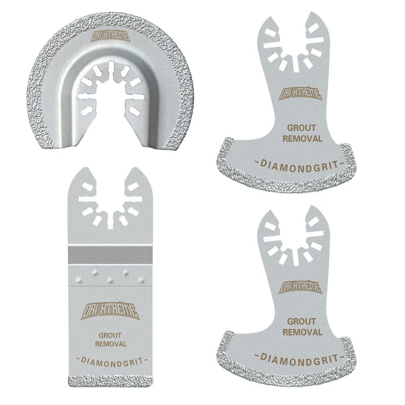 ORIXTREME Diamond Oscillating Tool Blade Set Multi Tool Mortar Cutting Saw Blades Precise for Grout Removal 4Pack