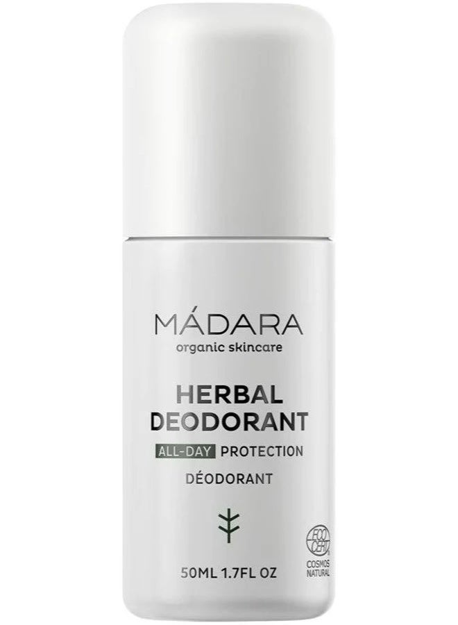 Mádara Herbal Deodorant Roll-On 50ml - Image 1