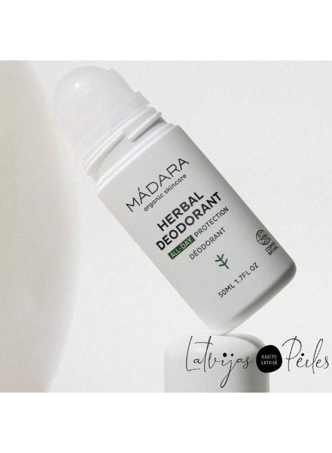 Mádara Herbal Deodorant Roll-On 50ml - Image 2