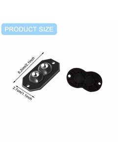 Zoreya 4 Pcs Self Adhesive Caster Wheels, 360° Stainless Steel Swivel Paste Wheels, for Kitchen Universal Appliances  - Image 2