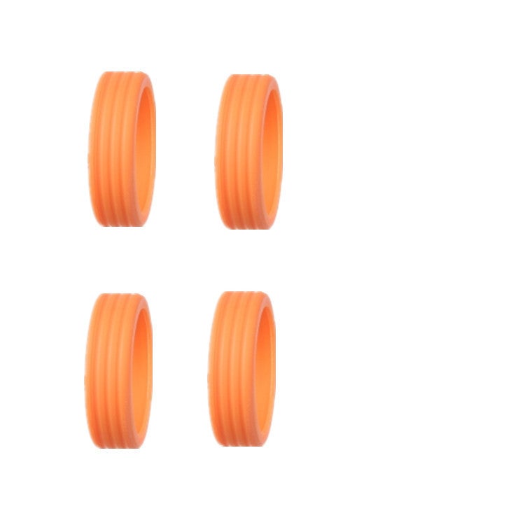 Luggage Wheel Rubber Cover Silent Travel Casters Replacement Universal Accessories Orange 4 suit