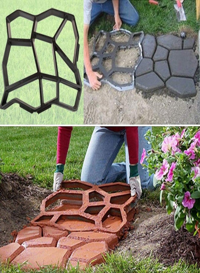 Arkit Path Maker Brick Concrete Form DIY Plastic Path Walk Maker Mould Reusable for Garden Court Yards Patios Lawn//Paver Walks Way Tone Road caminos hormigon Tools Concrete Mould Walkway - Image 5