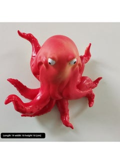 Children's Simulation Marine Life Model Underwater World Big Turtle Octopus Puffer Dolphin Shark Soft Rubber Toy-Color:Octopus