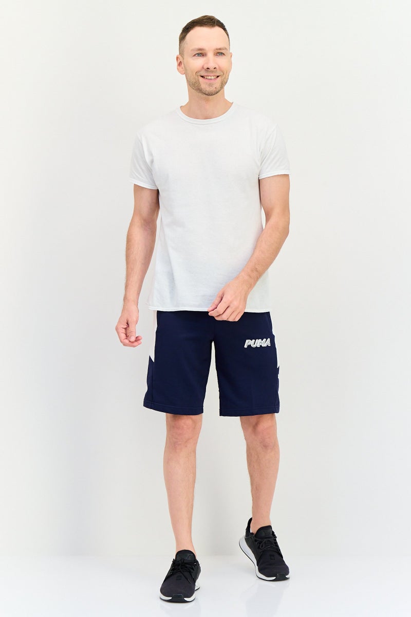 PUMA Men Sportswear Fit Drawstring Outdoor Shorts, Navy - Image 2