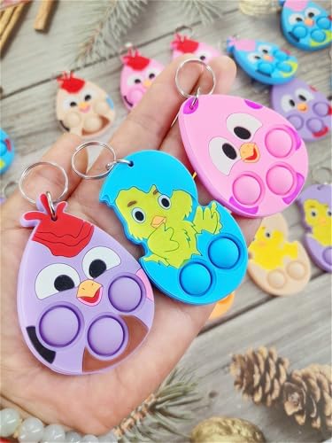 mypush popo 24 Packs Classroom Students Bulk Bubble Easter Egg Mini Pop Holiday Rewards Party Favors - Image 5
