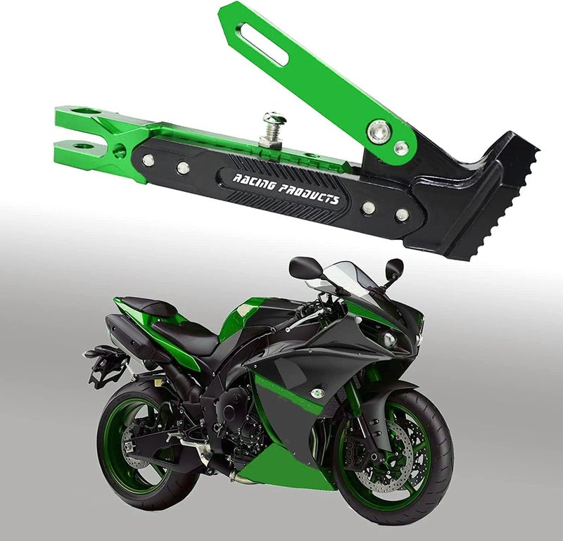 Adsspro Universal Motorcycle Kickstand Accessories Motor Scooter Modified CNC Aluminum Alloy Adjustable Tripod Holder Kickstand Foot Side Support Stand Motor Scooter Motorbike Motocross Dit Pit Bike - Image 4