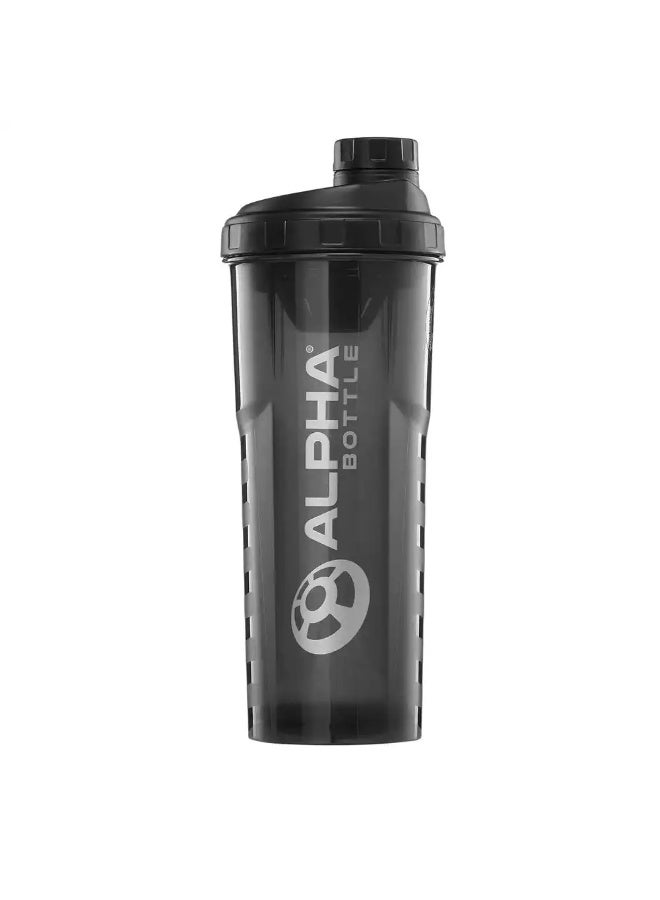 Alpha Designs - Protein Shaker Bottle 1 Liter - Black - 6638 - Image 1